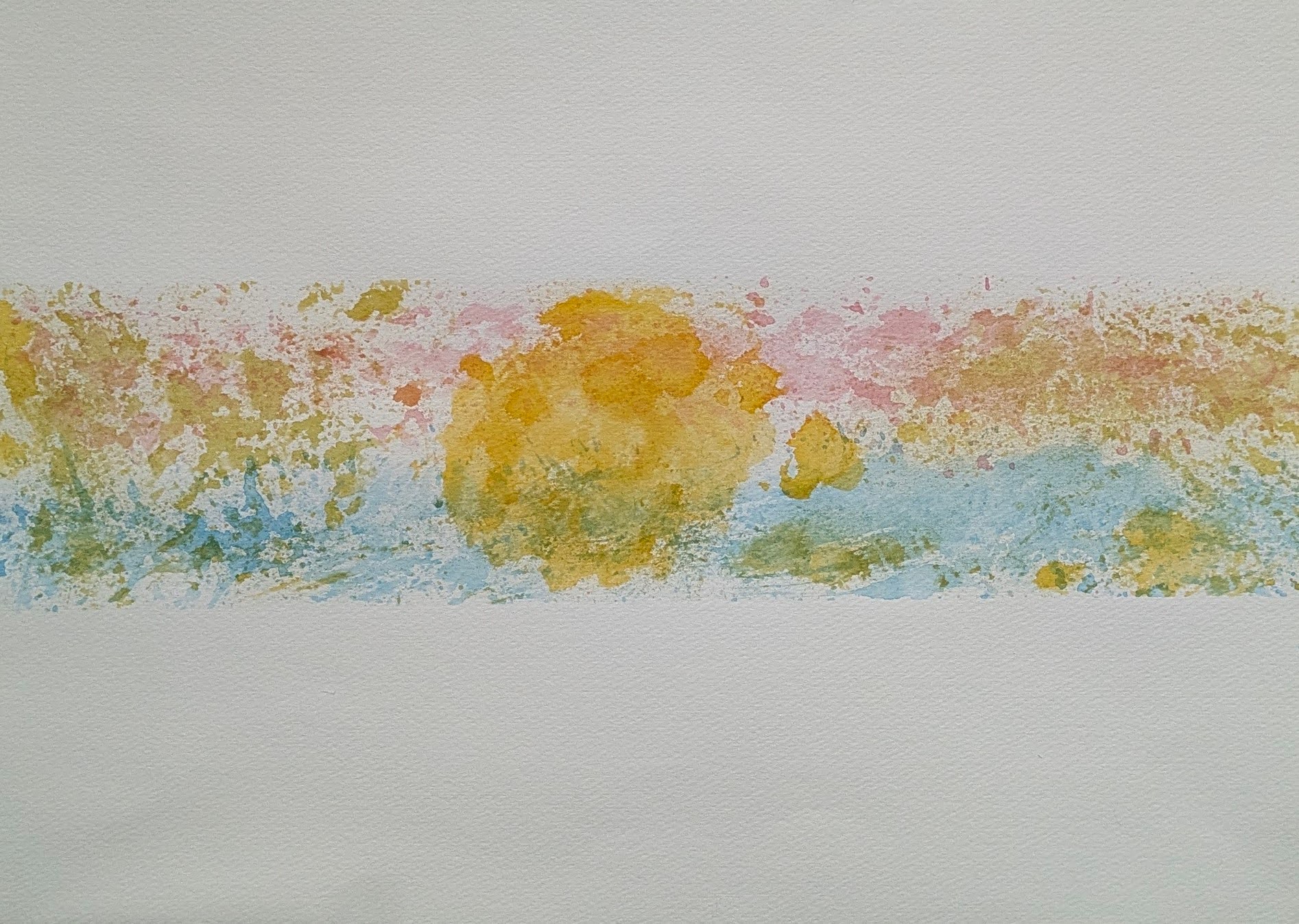lingering light -光の余韻- / 2026 / watercolor on paper / F6