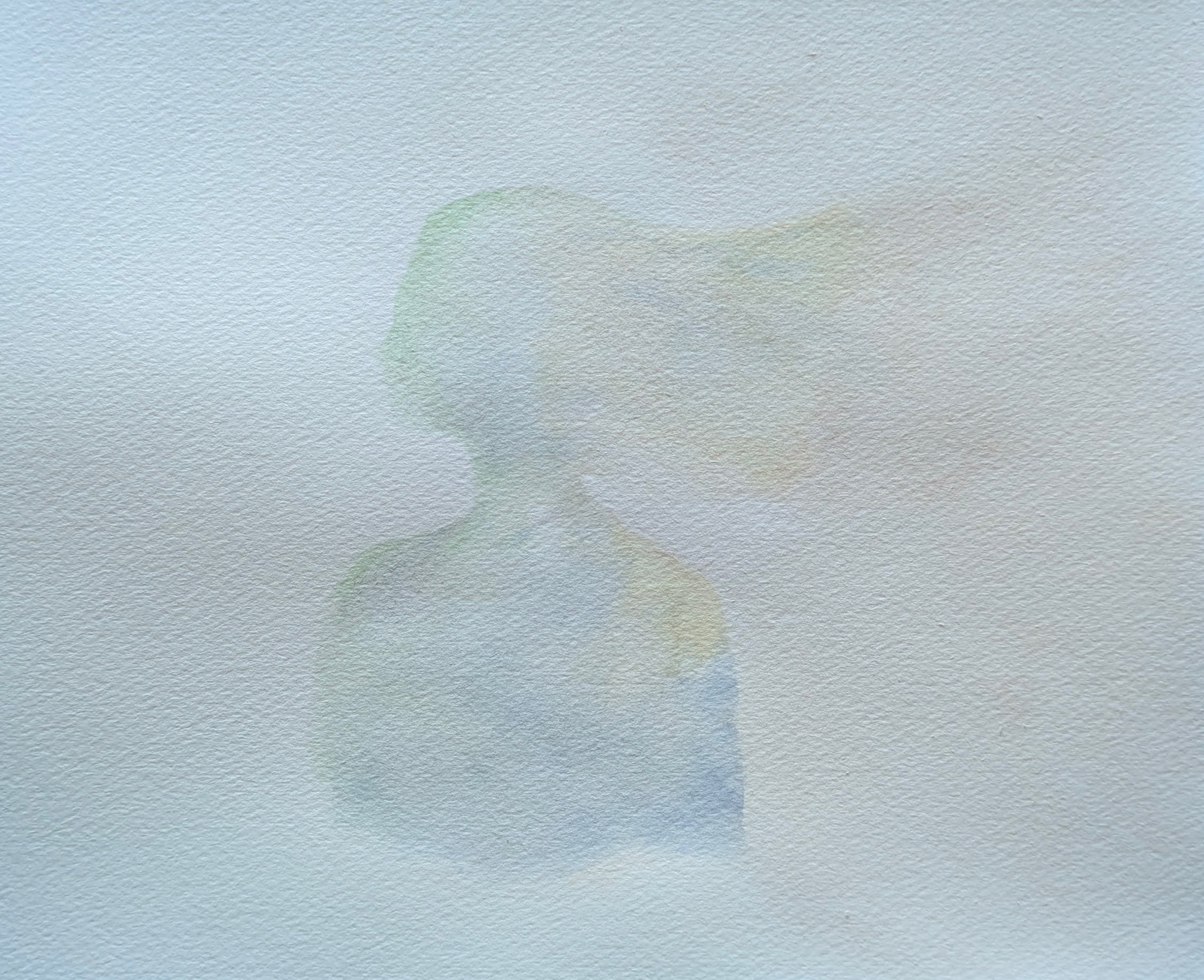melts into light -光に溶ける- / 2026 / watercolor on paper / F6