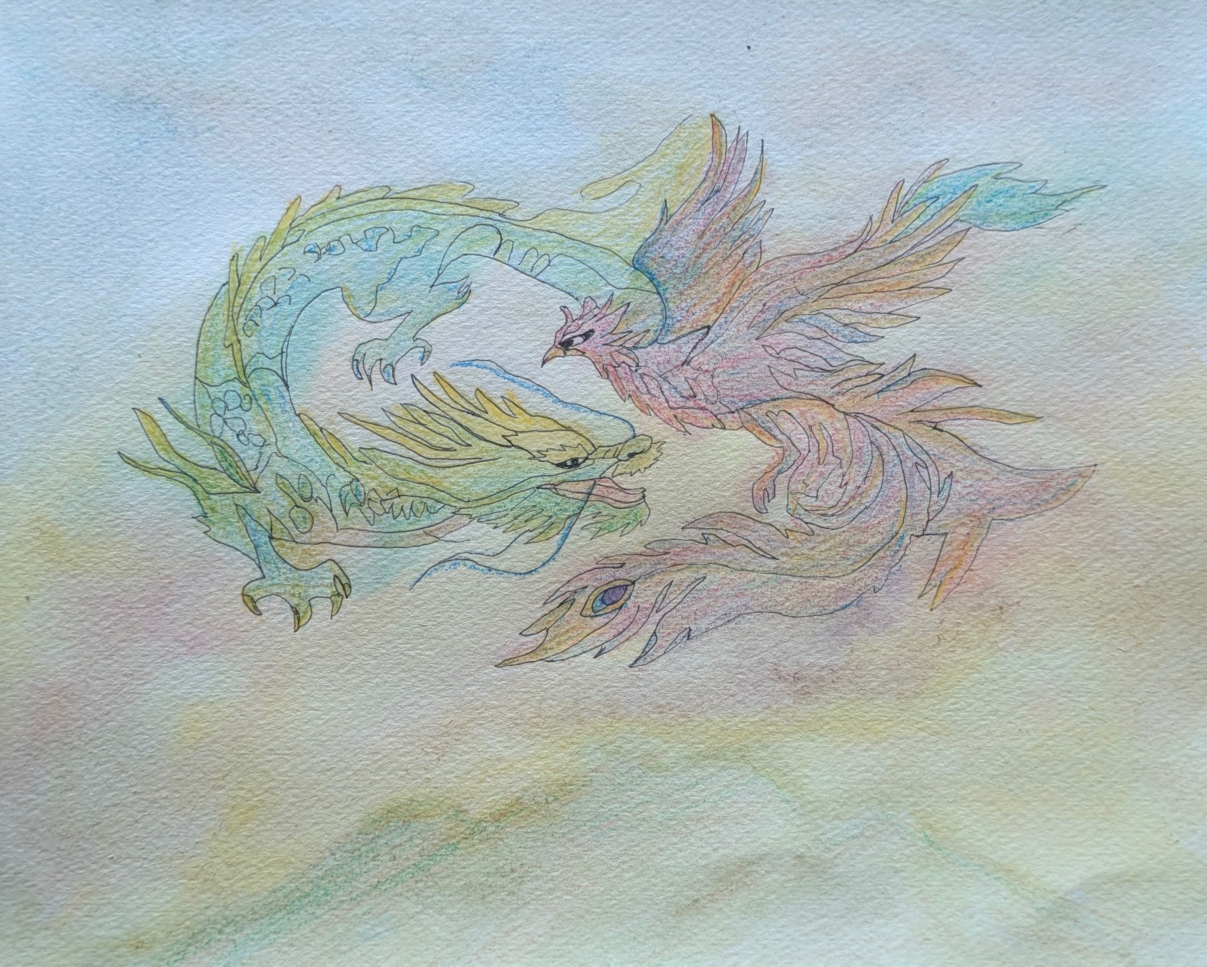 pulse of harmony -和の鼓動- / 2026 / watercolor on paper / F6